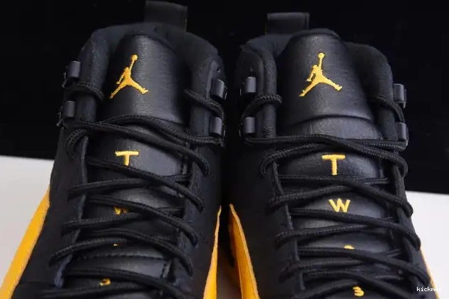 Rep MAX Gold University Air Jordan 12 130690-070 Black Retro 0416